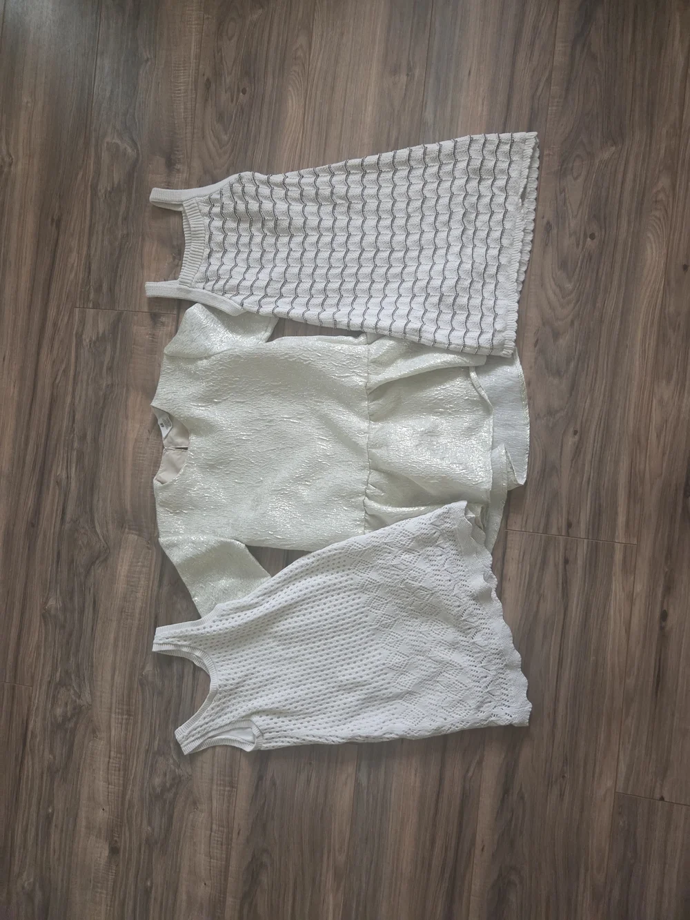 OshKosh B'gosh And H&M Cream Knit Dresses 3pc Lot